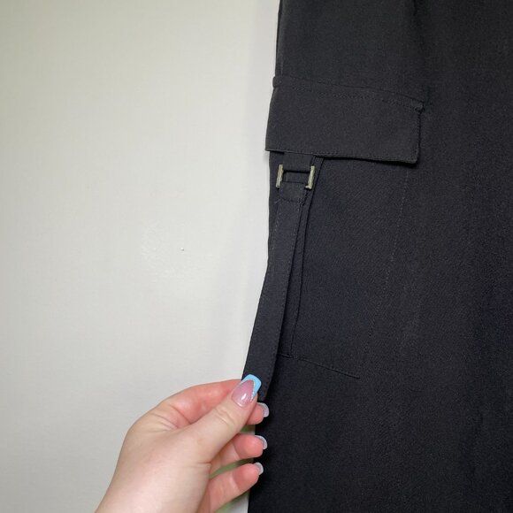 Junior's Medium Blenca Black Wide Leg Dress Pants - Picture 4 of 8